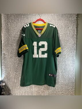 Nike #12 Aaron Rodgers Untouchable Green Bay Packers Jersey Sewn Size 48